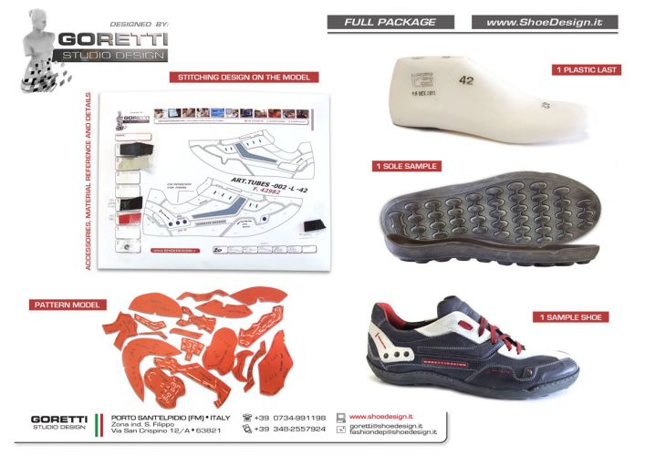 Offered services Studio design shoes and soles, design and cad design